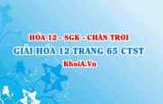 Giải Hóa 12 trang 65 Chân trời Sáng tạo